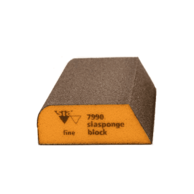 Губка 7990 абразивная 4-сторон. siasponge blok COMBI 69x98x26мм MEDIUM (оранж)